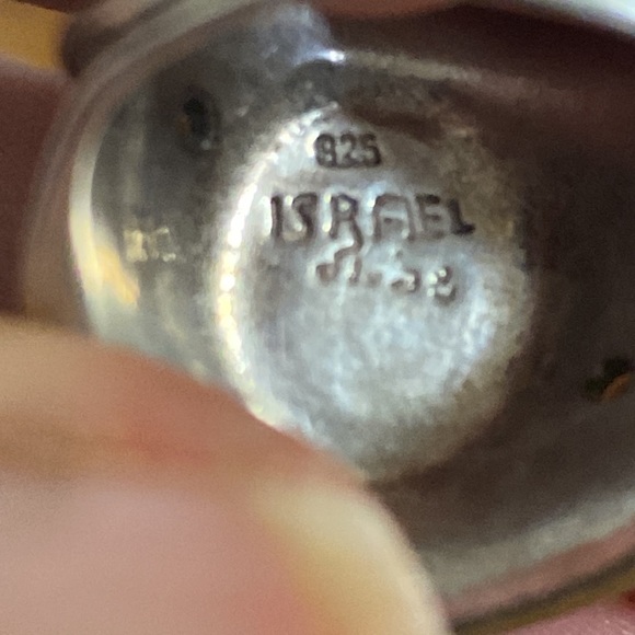 Pearl Sterling Silver Made in Israel Ring size 7 ring - Picture 4 of 4